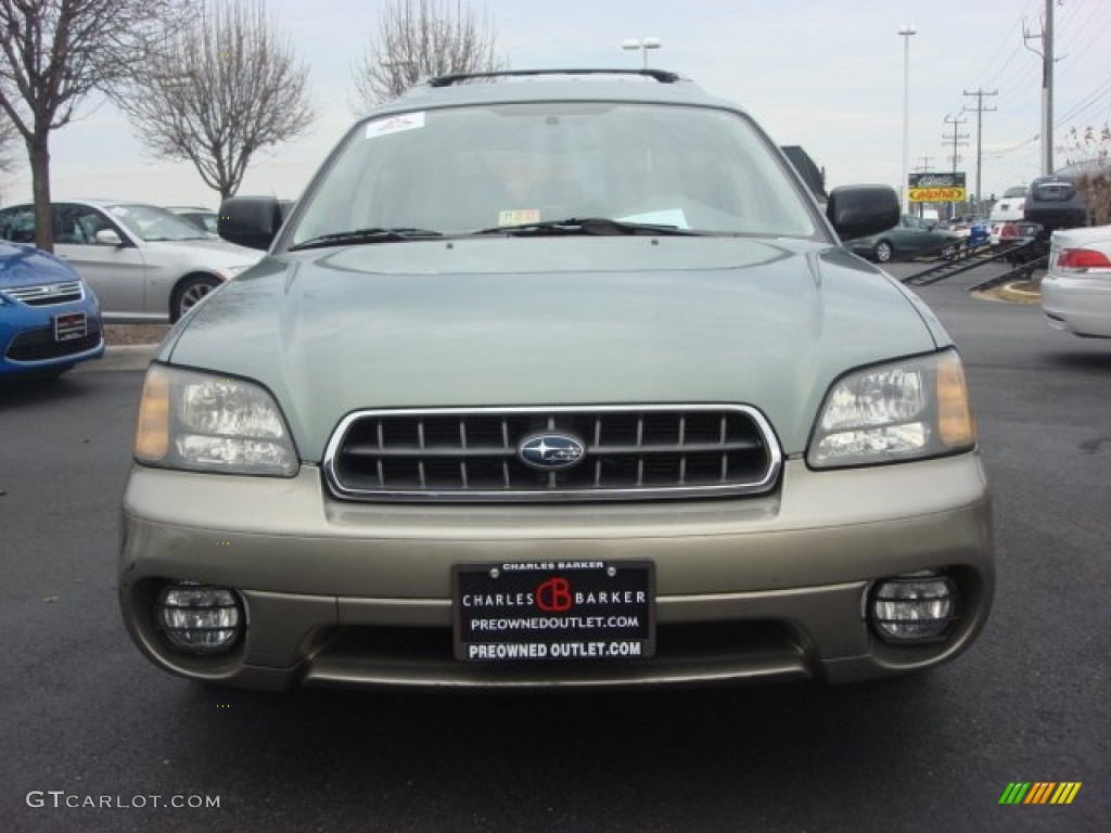 2003 Outback Wagon - Timberline Green Pearl / Gray photo #9