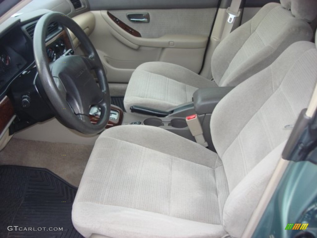 2003 Outback Wagon - Timberline Green Pearl / Gray photo #10