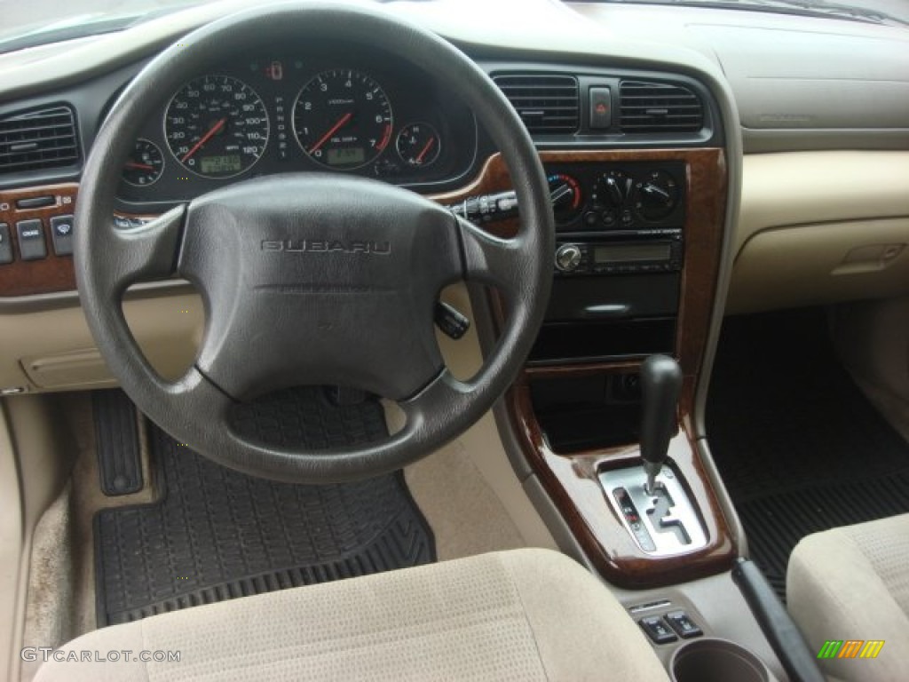 2003 Outback Wagon - Timberline Green Pearl / Gray photo #12