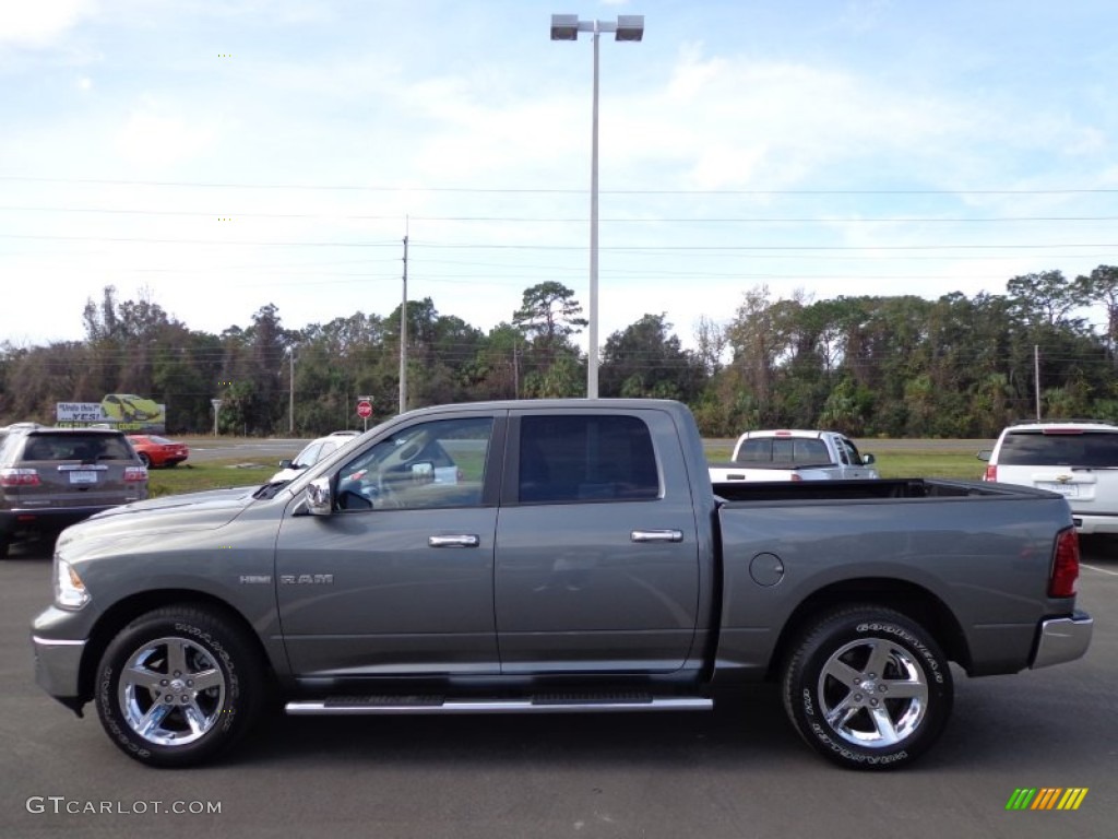 2010 Ram 1500 Big Horn Crew Cab - Mineral Gray Metallic / Dark Slate/Medium Graystone photo #2