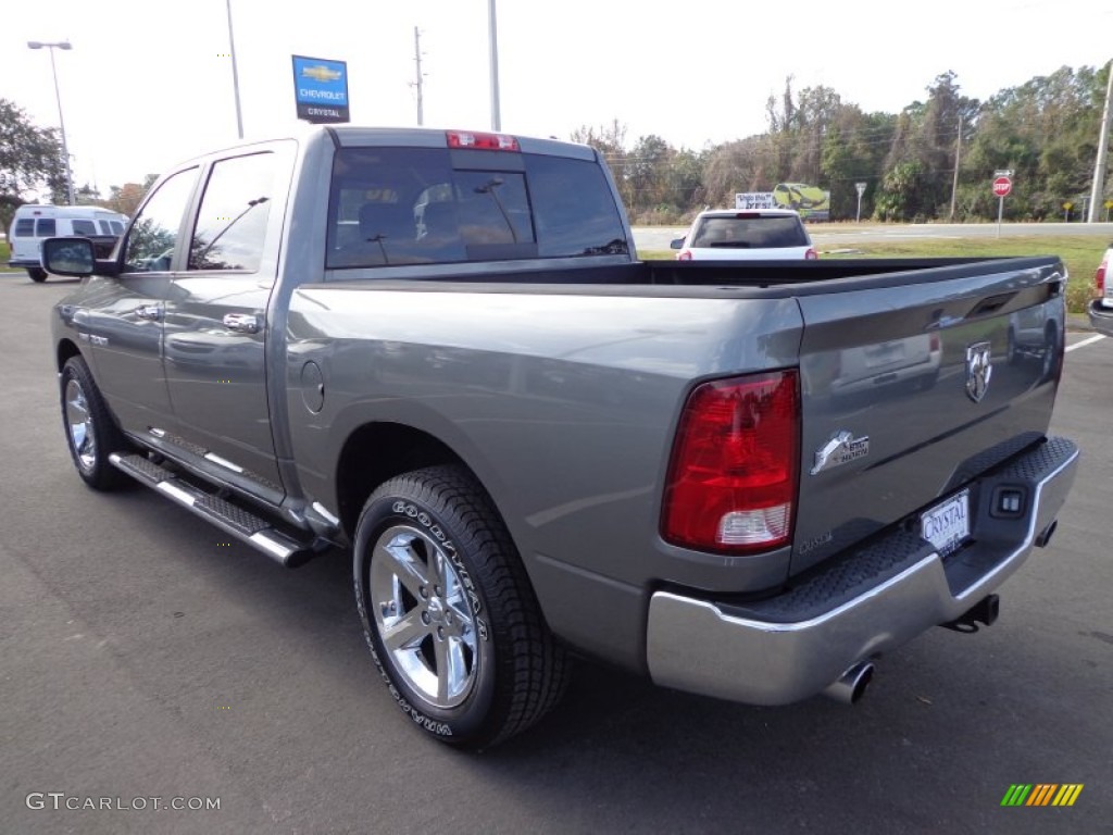 2010 Ram 1500 Big Horn Crew Cab - Mineral Gray Metallic / Dark Slate/Medium Graystone photo #3