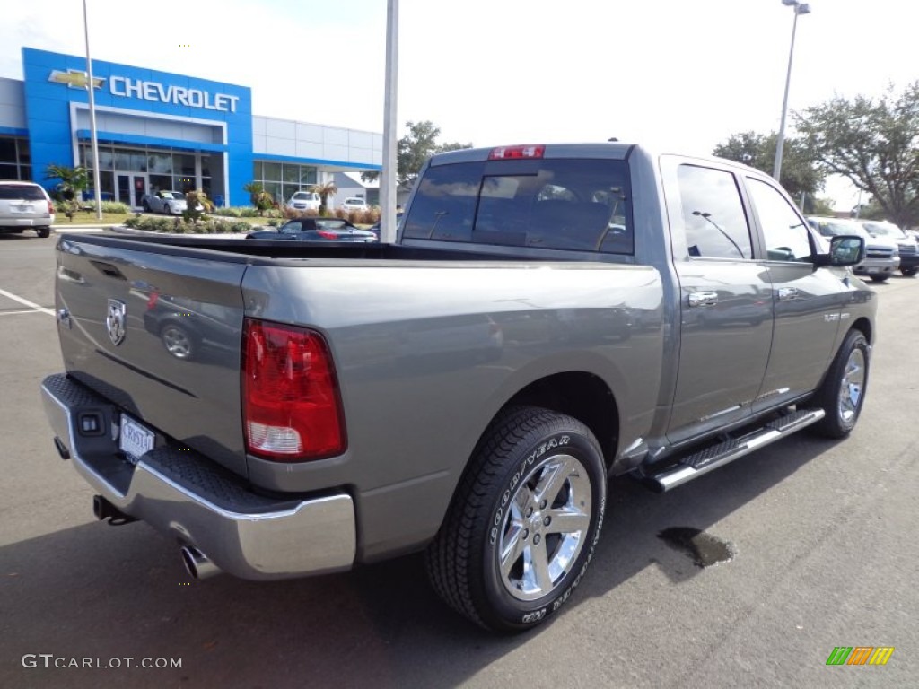 2010 Ram 1500 Big Horn Crew Cab - Mineral Gray Metallic / Dark Slate/Medium Graystone photo #8