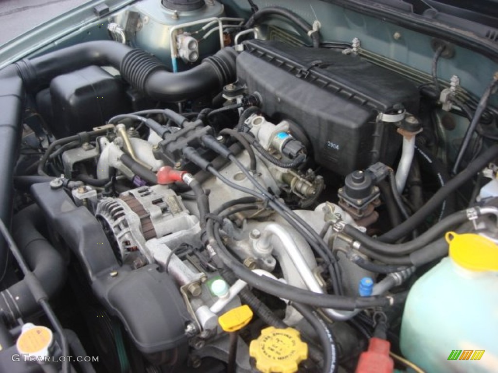 2003 Outback Wagon - Timberline Green Pearl / Gray photo #24