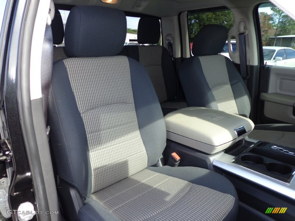 2011 Ram 1500 SLT Quad Cab 4x4 - Brilliant Black Crystal Pearl / Dark Slate Gray/Medium Graystone photo #12