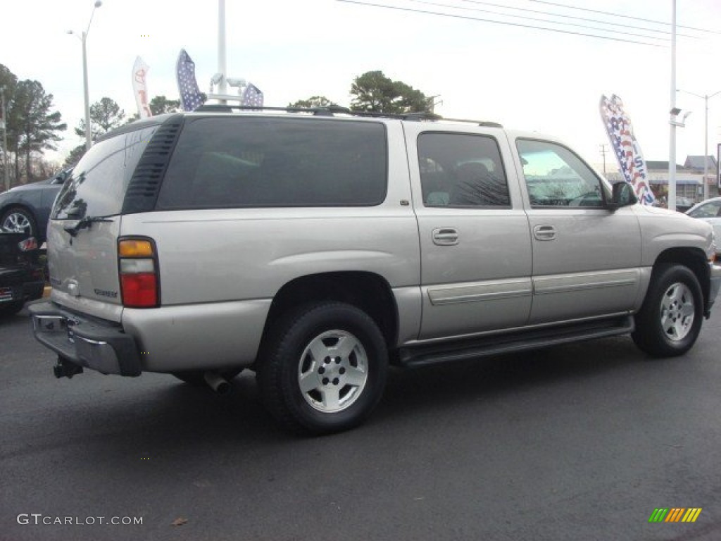 2005 Suburban 1500 LT 4x4 - Silver Birch Metallic / Tan/Neutral photo #3