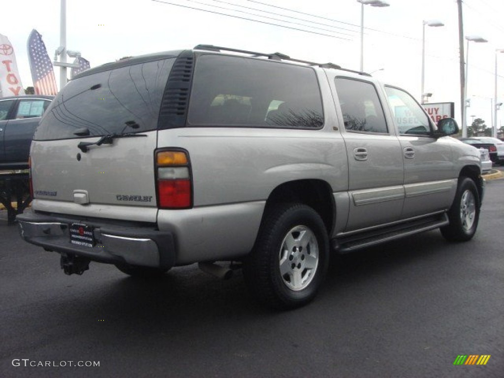 2005 Suburban 1500 LT 4x4 - Silver Birch Metallic / Tan/Neutral photo #4