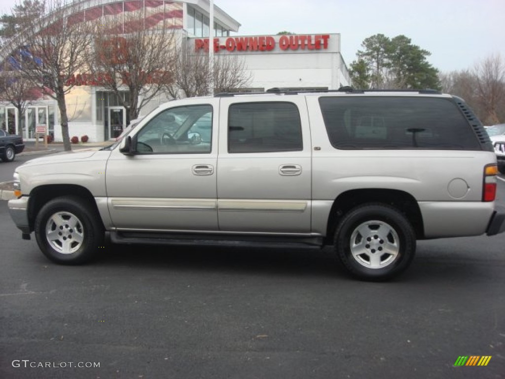 2005 Suburban 1500 LT 4x4 - Silver Birch Metallic / Tan/Neutral photo #6