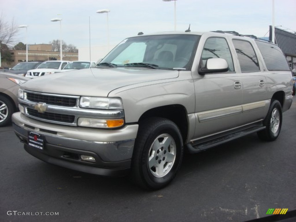 2005 Suburban 1500 LT 4x4 - Silver Birch Metallic / Tan/Neutral photo #7