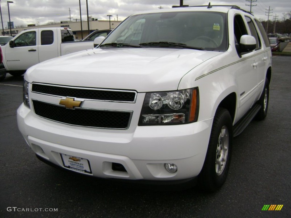 2012 Tahoe LT 4x4 - Summit White / Light Cashmere/Dark Cashmere photo #1