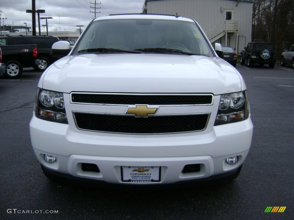 2012 Tahoe LT 4x4 - Summit White / Light Cashmere/Dark Cashmere photo #2