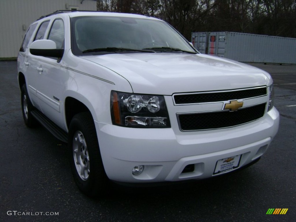 2012 Tahoe LT 4x4 - Summit White / Light Cashmere/Dark Cashmere photo #3