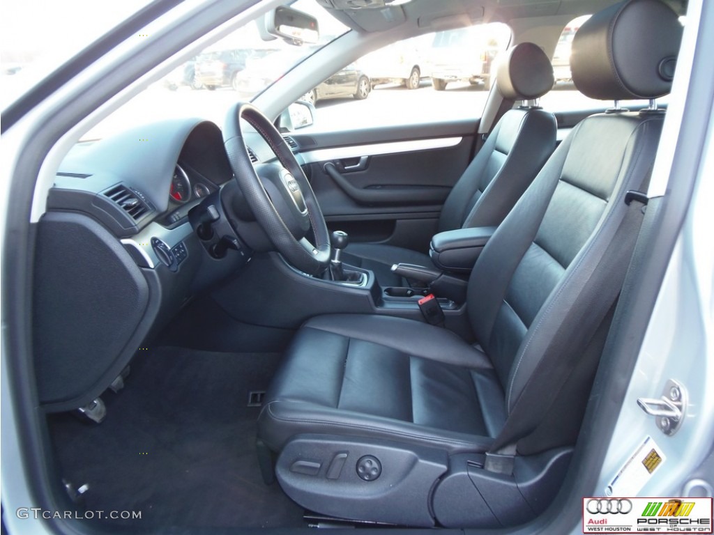2008 A4 2.0T quattro S-Line Sedan - Light Silver Metallic / Black photo #6