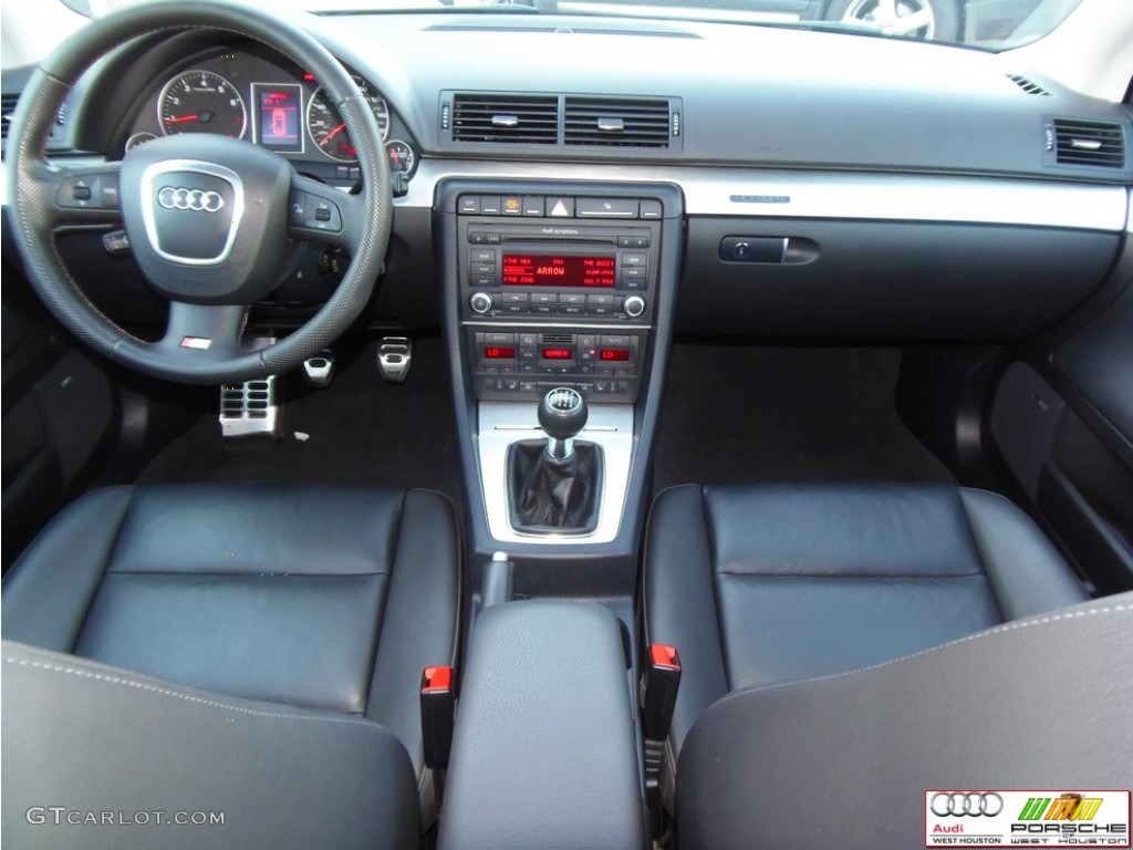 2008 A4 2.0T quattro S-Line Sedan - Light Silver Metallic / Black photo #14