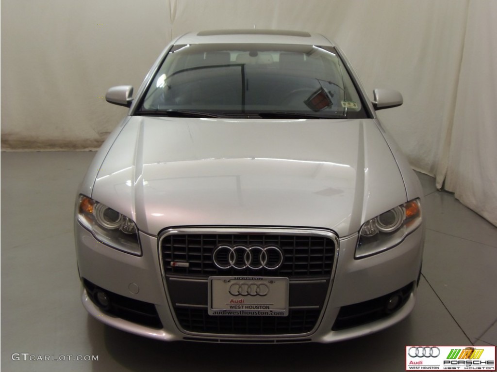 2008 A4 2.0T quattro S-Line Sedan - Light Silver Metallic / Black photo #18