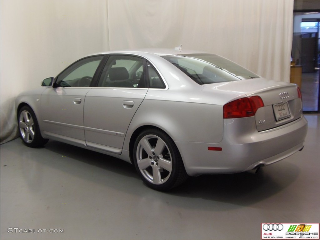 2008 A4 2.0T quattro S-Line Sedan - Light Silver Metallic / Black photo #20
