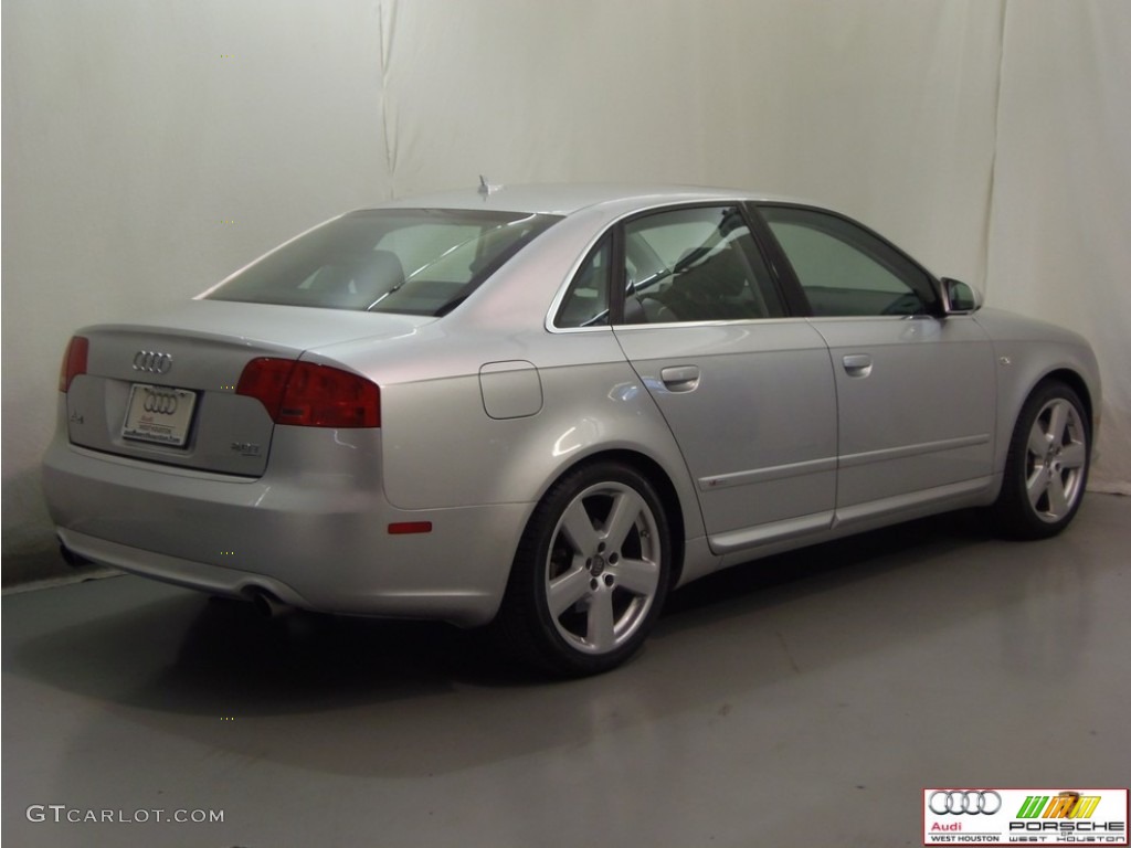 2008 A4 2.0T quattro S-Line Sedan - Light Silver Metallic / Black photo #21
