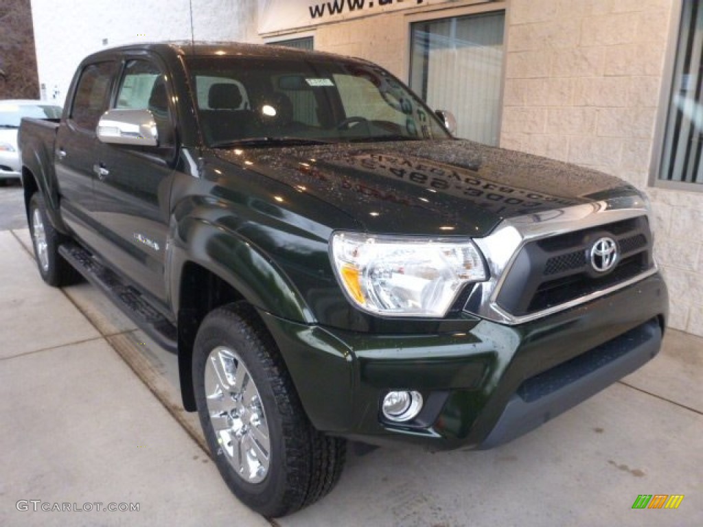 2013 Tacoma V6 Limited Double Cab 4x4 - Spruce Green Mica / Graphite photo #7