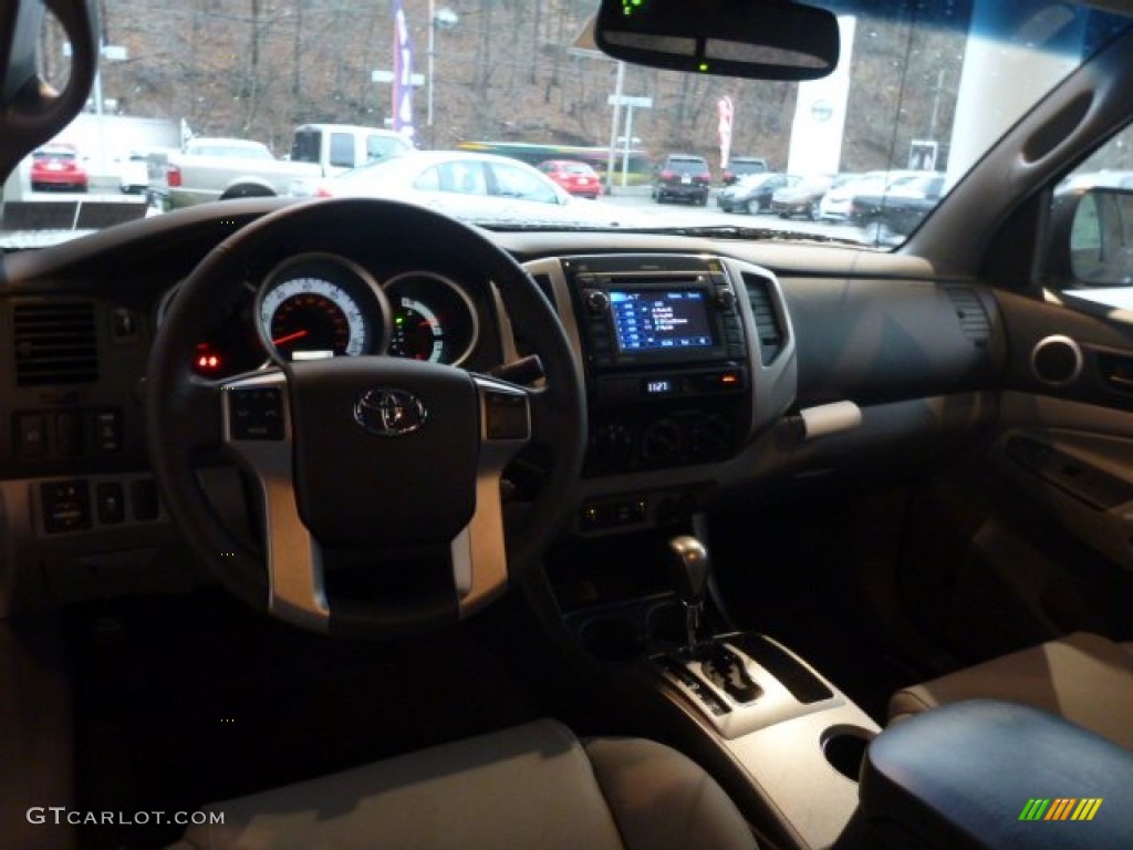 2013 Tacoma V6 Limited Double Cab 4x4 - Spruce Green Mica / Graphite photo #15