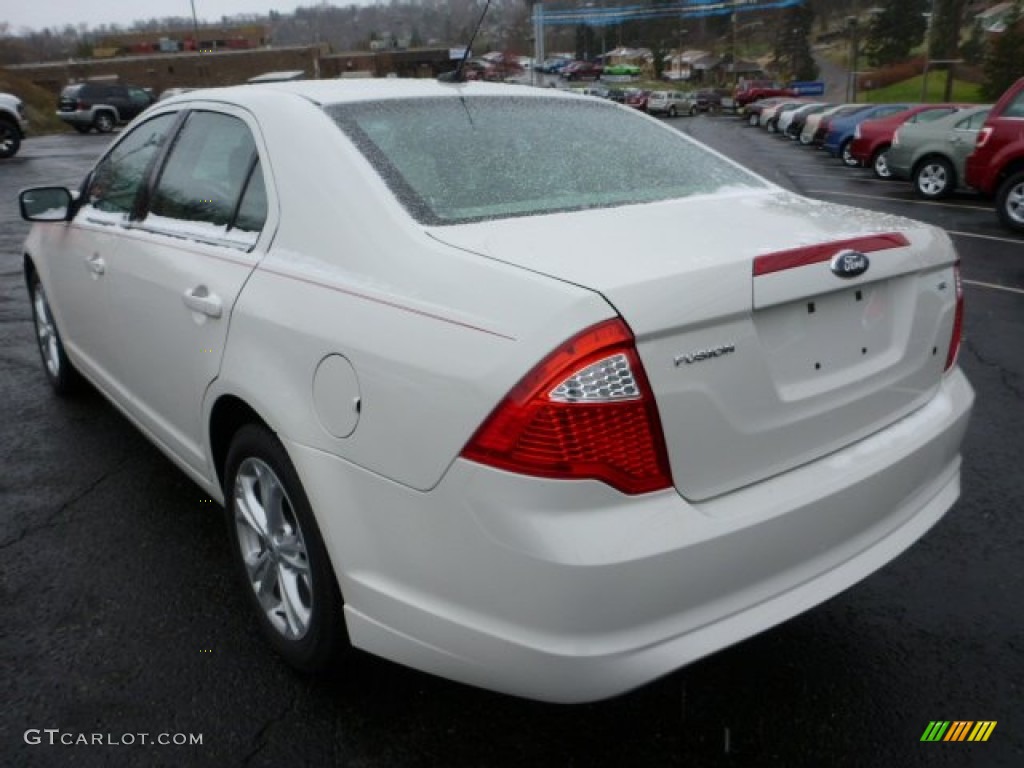 2012 Fusion SE - White Suede / Medium Light Stone photo #4