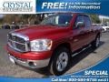 2008 Inferno Red Crystal Pearl Dodge Ram 1500 ST Quad Cab 4x4  photo #1