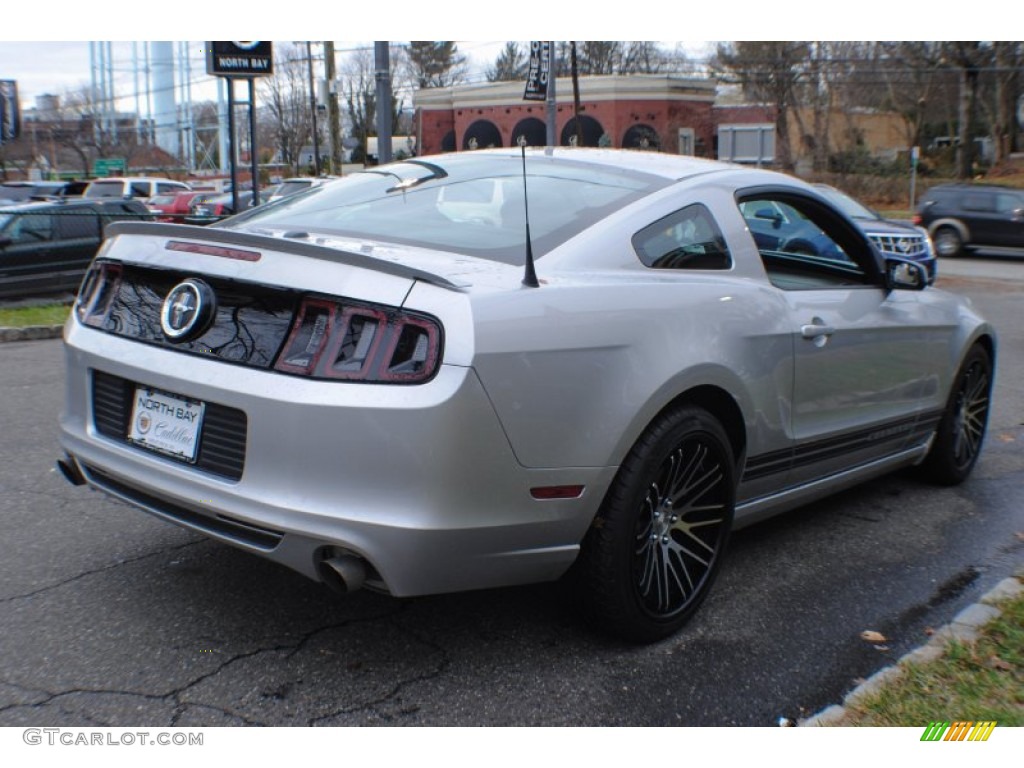 2013 Mustang V6 Premium Coupe - Ingot Silver Metallic / Charcoal Black photo #6