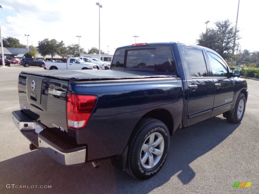 2012 Titan SV Crew Cab - Navy Blue / Charcoal photo #8