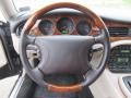 Oatmeal 1999 Jaguar XJ XJR Steering Wheel