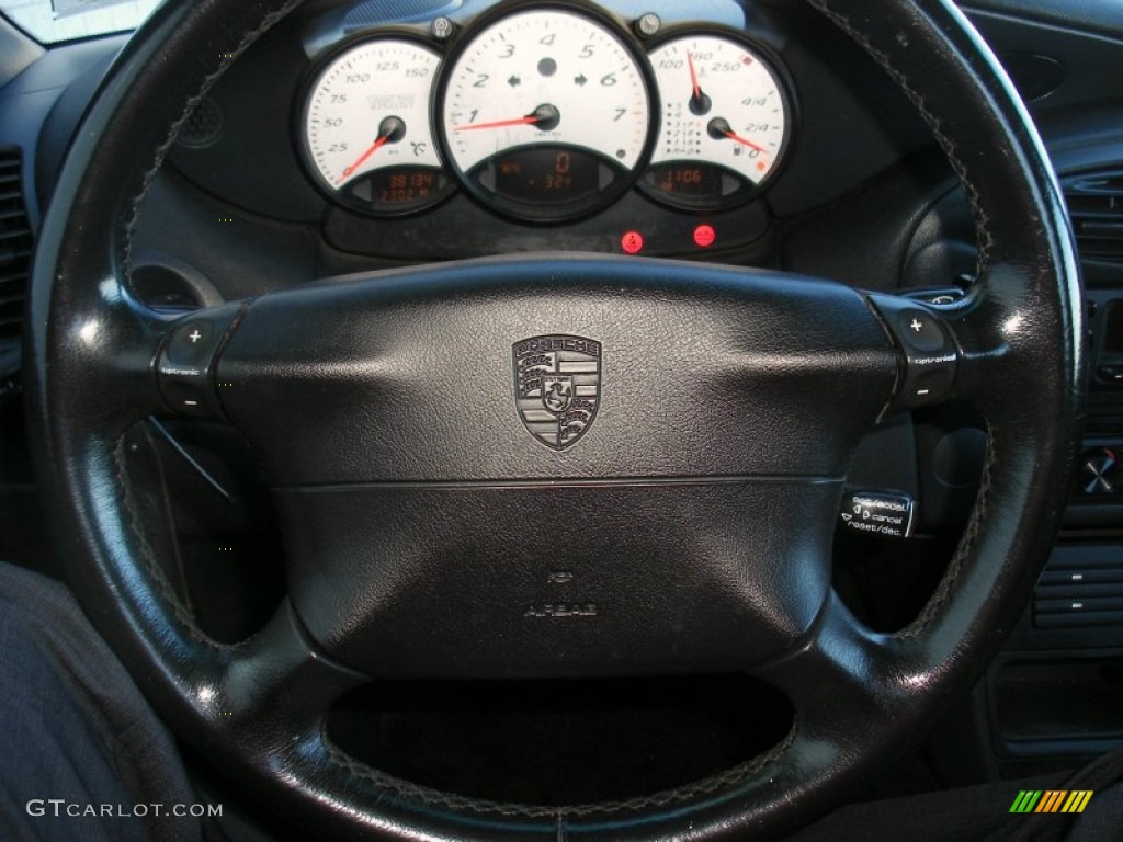 1999 Porsche Boxster Standard Boxster Model Black Steering Wheel Photo #75106002