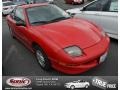 1999 Bright Red Pontiac Sunfire SE Coupe #75074048