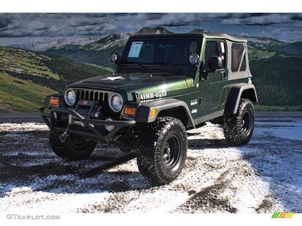 Moss Green Pearlcoat 2005 Jeep Wrangler Willys Edition 4x4 Exterior Photo #75107481