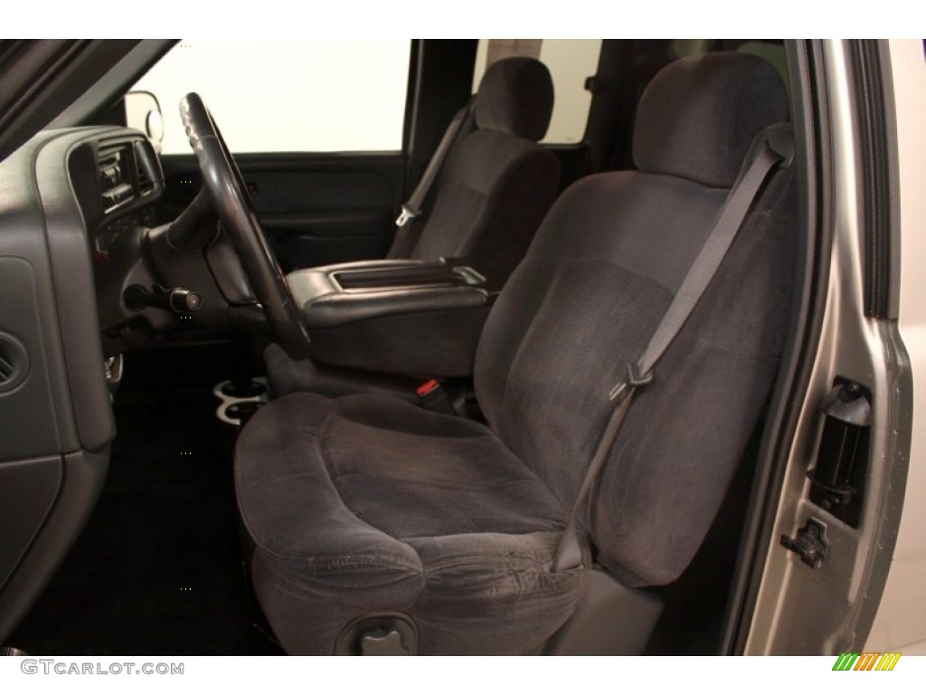 Graphite Gray Interior 2002 Chevrolet Silverado 1500 Extended Cab Photo #75107505