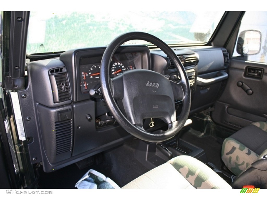 2005 Wrangler Willys Edition 4x4 - Moss Green Pearlcoat / Camouflage photo #9