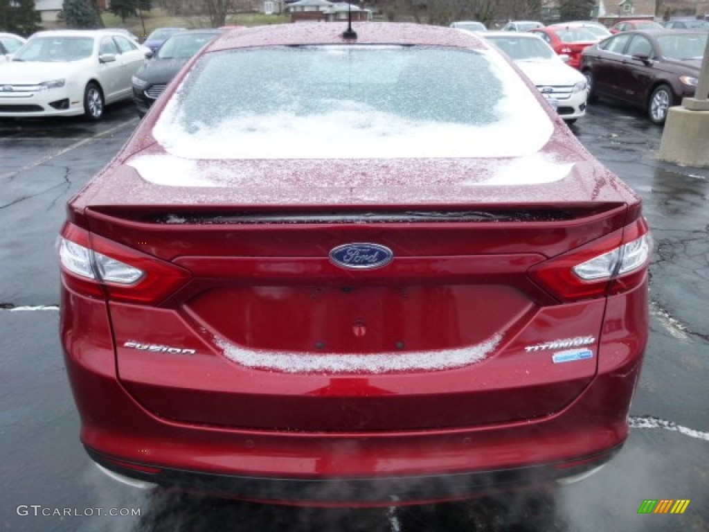 2013 Fusion Titanium AWD - Ruby Red Metallic / Charcoal Black photo #3