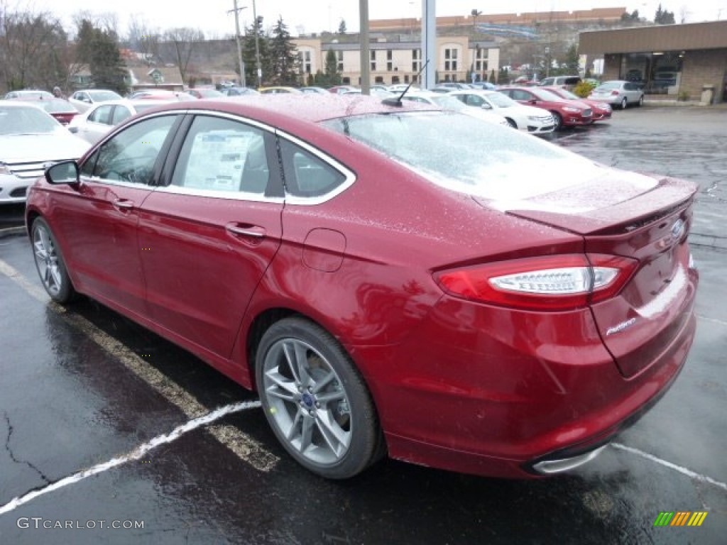 2013 Fusion Titanium AWD - Ruby Red Metallic / Charcoal Black photo #4