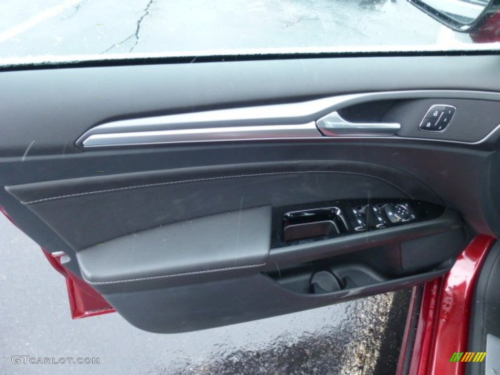 2013 Fusion Titanium AWD - Ruby Red Metallic / Charcoal Black photo #11
