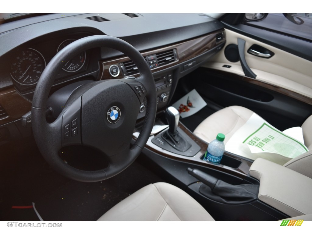2010 3 Series 328i Sedan - Black Sapphire Metallic / Beige photo #4