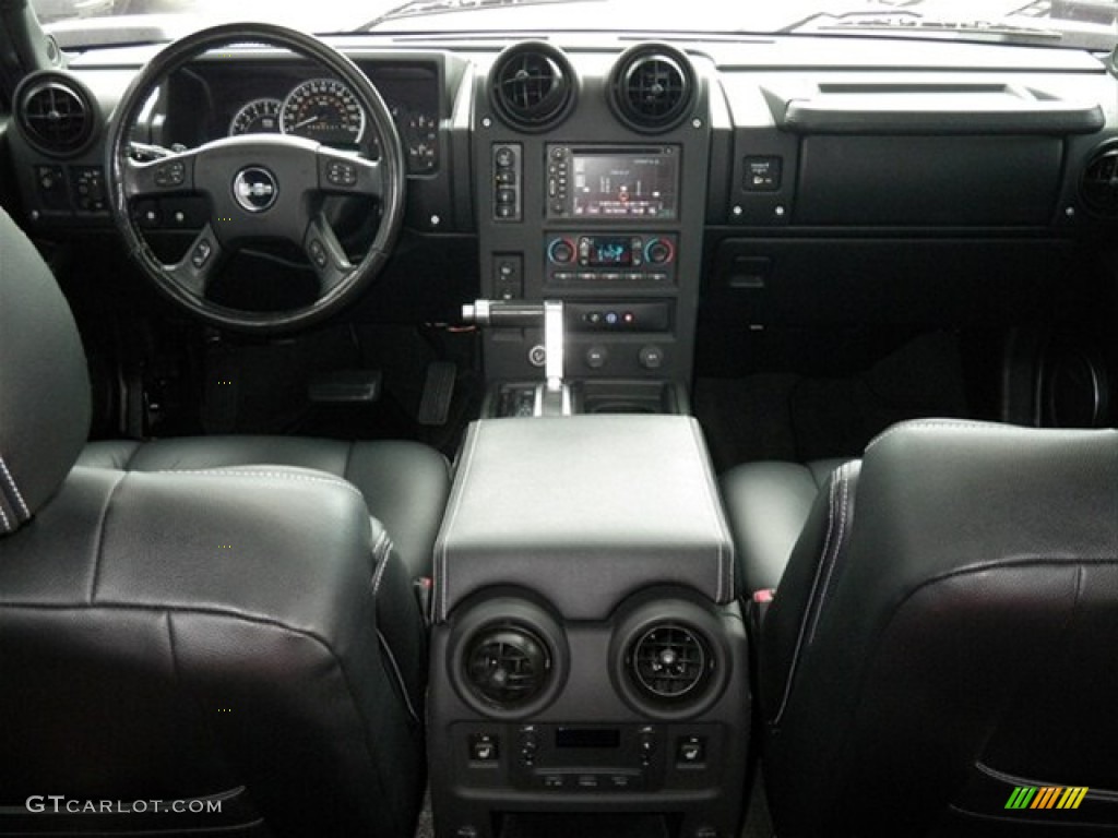 2007 Hummer H2 SUV Ebony Black Dashboard Photo #75109017