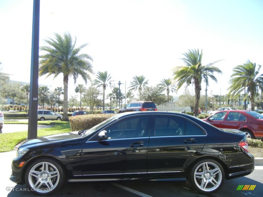 Obsidian Black Metallic 2008 Mercedes-Benz C 350 Sport Exterior Photo #75110097