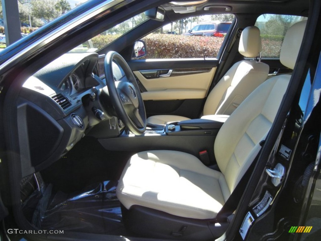 Black/Sahara Beige Interior 2008 Mercedes-Benz C 350 Sport Photo #75110229
