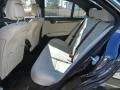 2008 Mercedes-Benz C Black/Sahara Beige Interior Rear Seat Photo
