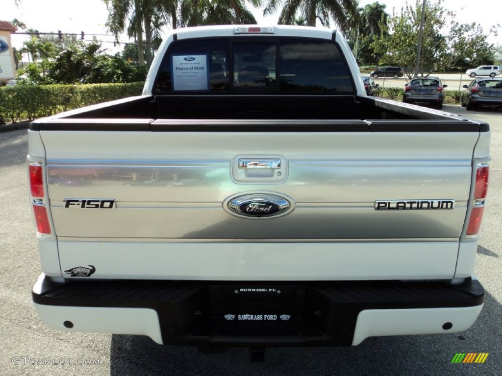 2011 F150 Platinum SuperCrew - White Platinum Metallic Tri-Coat / Steel Gray photo #7