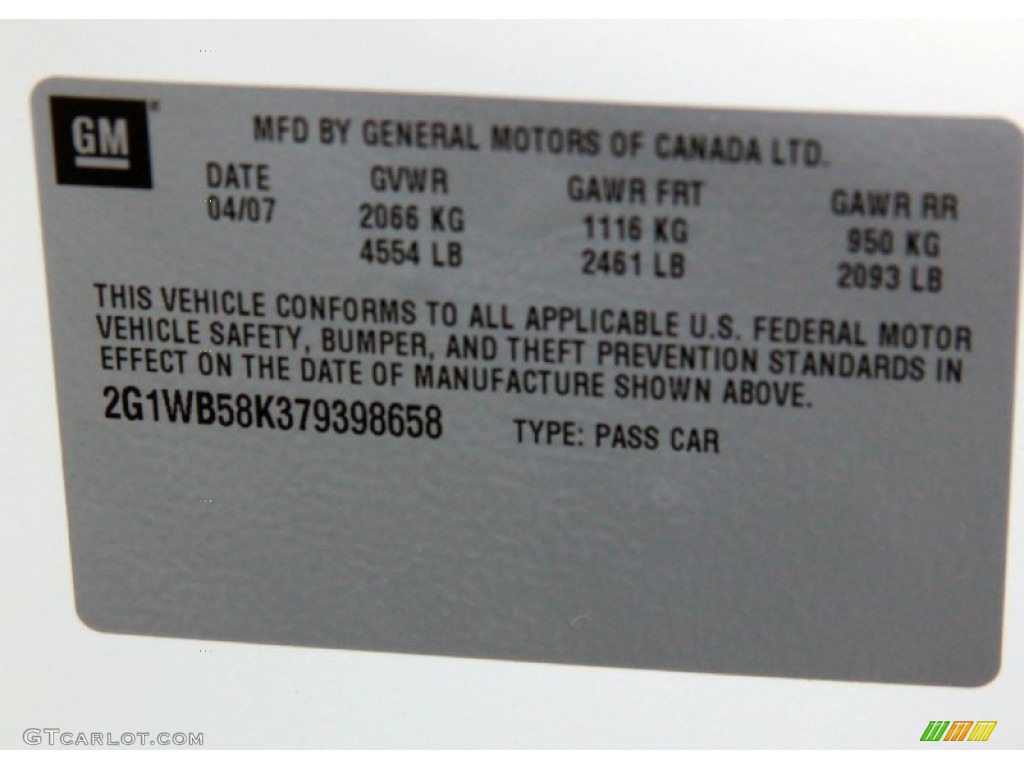 2007 Impala LS - White / Gray photo #28