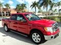 2009 Bright Red Ford F150 XLT SuperCrew  photo #2