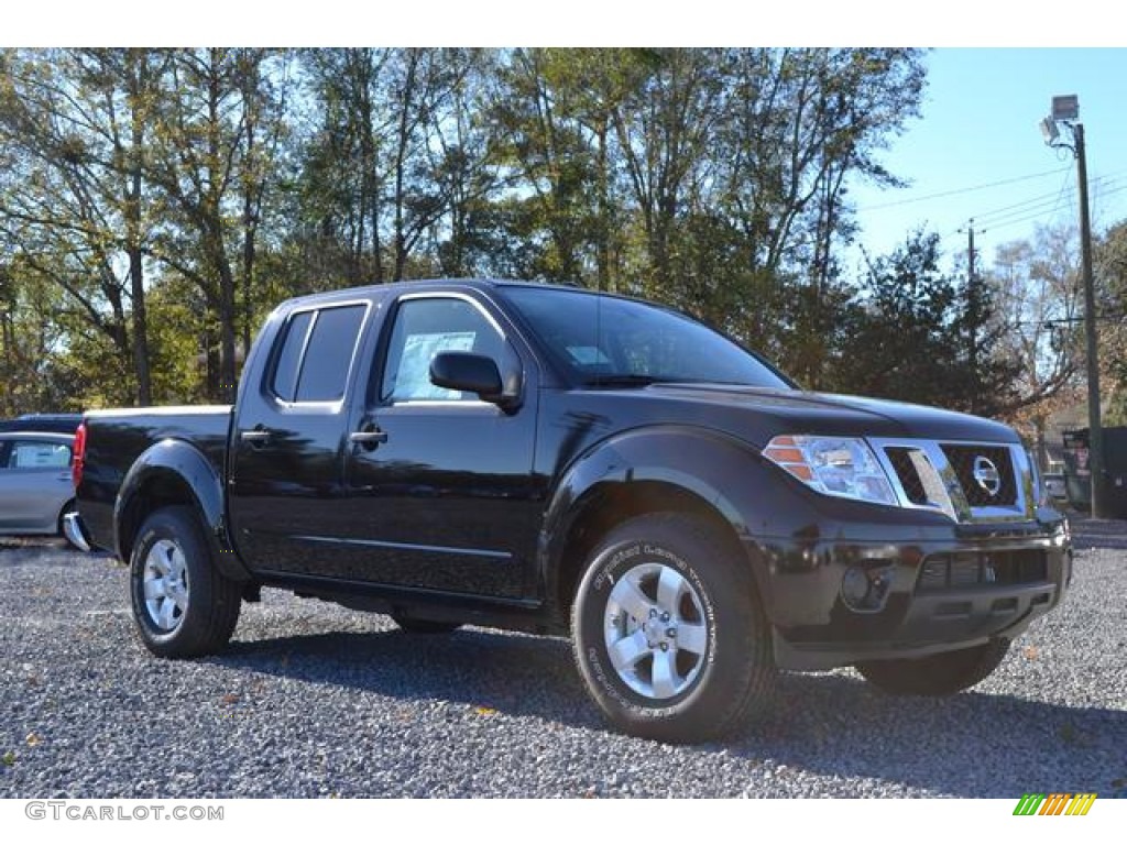 2012 Frontier SV Crew Cab - Super Black / Steel photo #1