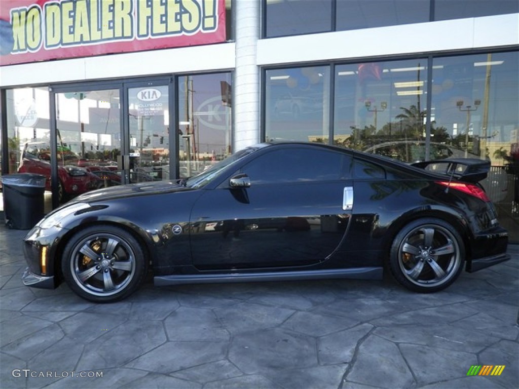 Magnetic Black 2008 Nissan 350Z NISMO Coupe Exterior Photo #75112913