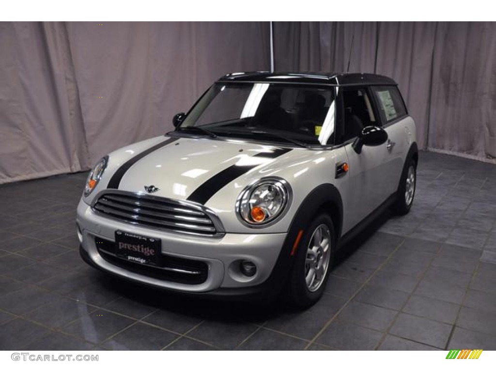 2013 Cooper Clubman - White Silver Metallic / Carbon Black photo #1