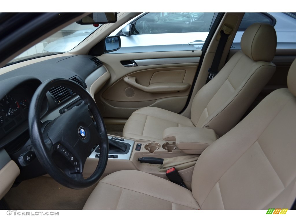 Beige Interior 2003 BMW 3 Series 325i Sedan Photo #75113817