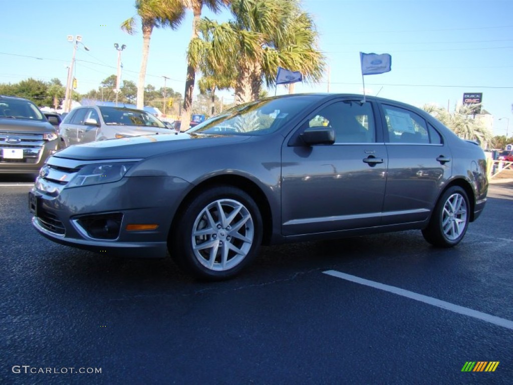 2010 Fusion SEL V6 - Sterling Grey Metallic / Camel photo #6