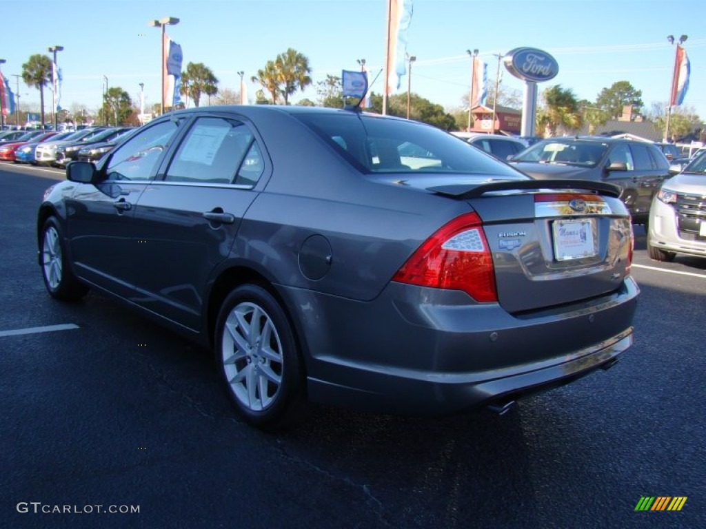 2010 Fusion SEL V6 - Sterling Grey Metallic / Camel photo #8