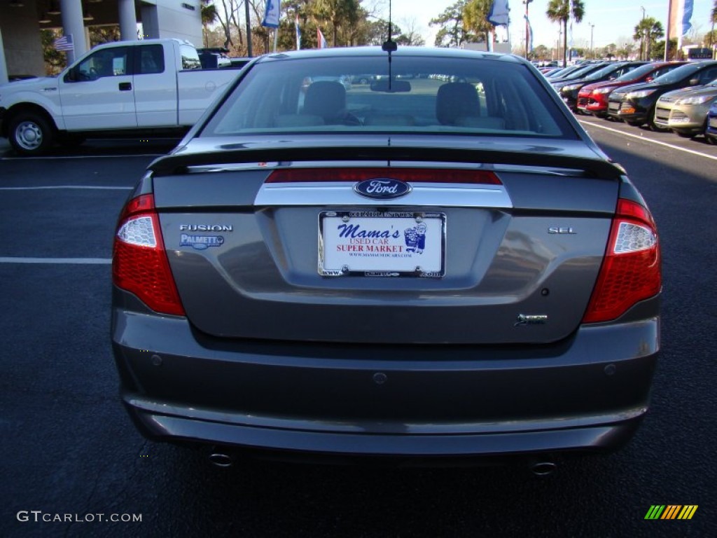 2010 Fusion SEL V6 - Sterling Grey Metallic / Camel photo #9